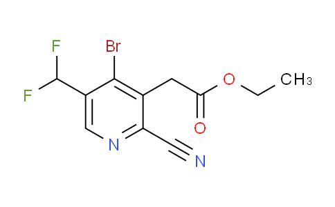 AM126570 | 1806902-33-9 | Ethyl 4-bromo-2-cyano-5-(difluoromethyl)pyridine-3-acetate