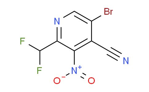 5-Bromo-4-cyano-2-(difluoromethyl)-3-nitropyridine