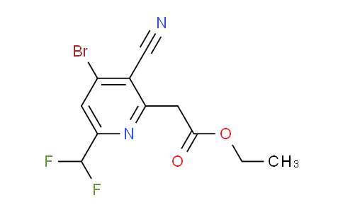 AM126579 | 1805425-65-3 | Ethyl 4-bromo-3-cyano-6-(difluoromethyl)pyridine-2-acetate