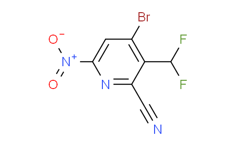 4-Bromo-2-cyano-3-(difluoromethyl)-6-nitropyridine