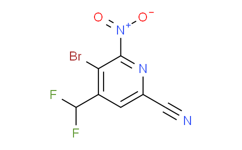 AM126592 | 1806046-57-0 | 3-Bromo-6-cyano-4-(difluoromethyl)-2-nitropyridine