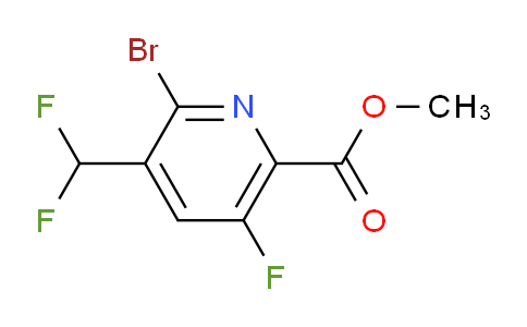 AM126599 | 1804638-02-5 | Methyl 2-bromo-3-(difluoromethyl)-5-fluoropyridine-6-carboxylate