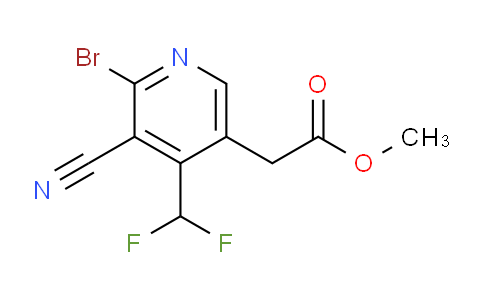Methyl 2-bromo-3-cyano-4-(difluoromethyl)pyridine-5-acetate