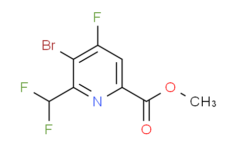 Methyl 3-bromo-2-(difluoromethyl)-4-fluoropyridine-6-carboxylate