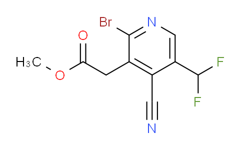 AM126618 | 1804912-08-0 | Methyl 2-bromo-4-cyano-5-(difluoromethyl)pyridine-3-acetate
