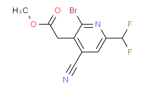 AM126620 | 1807000-27-6 | Methyl 2-bromo-4-cyano-6-(difluoromethyl)pyridine-3-acetate
