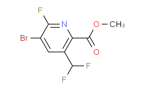 AM126625 | 1806996-83-7 | Methyl 3-bromo-5-(difluoromethyl)-2-fluoropyridine-6-carboxylate