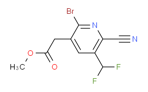 AM126629 | 1806832-54-1 | Methyl 2-bromo-6-cyano-5-(difluoromethyl)pyridine-3-acetate