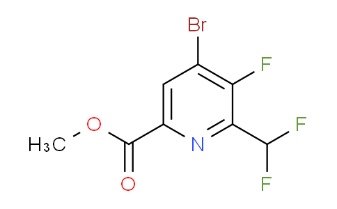 AM126630 | 1805363-48-7 | Methyl 4-bromo-2-(difluoromethyl)-3-fluoropyridine-6-carboxylate