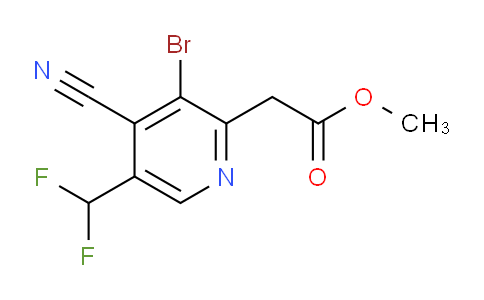 AM126640 | 1804633-36-0 | Methyl 3-bromo-4-cyano-5-(difluoromethyl)pyridine-2-acetate