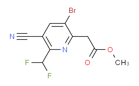 AM126647 | 1807000-64-1 | Methyl 3-bromo-5-cyano-6-(difluoromethyl)pyridine-2-acetate