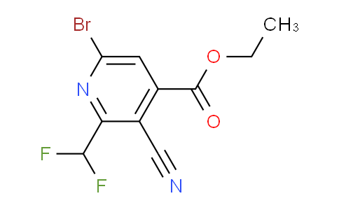AM126651 | 1806830-68-1 | Ethyl 6-bromo-3-cyano-2-(difluoromethyl)pyridine-4-carboxylate