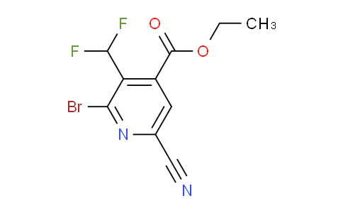 AM126652 | 1804464-33-2 | Ethyl 2-bromo-6-cyano-3-(difluoromethyl)pyridine-4-carboxylate