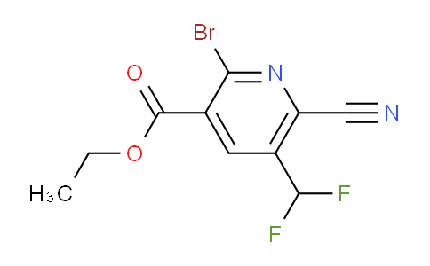 AM126655 | 1806999-65-4 | Ethyl 2-bromo-6-cyano-5-(difluoromethyl)pyridine-3-carboxylate