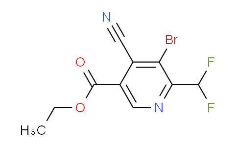 AM126661 | 1805387-91-0 | Ethyl 3-bromo-4-cyano-2-(difluoromethyl)pyridine-5-carboxylate