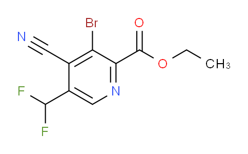 AM126663 | 1806055-29-7 | Ethyl 3-bromo-4-cyano-5-(difluoromethyl)pyridine-2-carboxylate