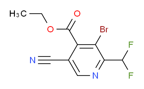 AM126664 | 1804843-70-6 | Ethyl 3-bromo-5-cyano-2-(difluoromethyl)pyridine-4-carboxylate