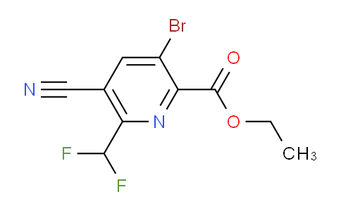 AM126669 | 1806831-34-4 | Ethyl 3-bromo-5-cyano-6-(difluoromethyl)pyridine-2-carboxylate