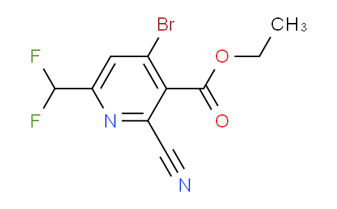 AM126672 | 1805432-04-5 | Ethyl 4-bromo-2-cyano-6-(difluoromethyl)pyridine-3-carboxylate