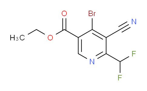 AM126674 | 1804493-04-6 | Ethyl 4-bromo-3-cyano-2-(difluoromethyl)pyridine-5-carboxylate