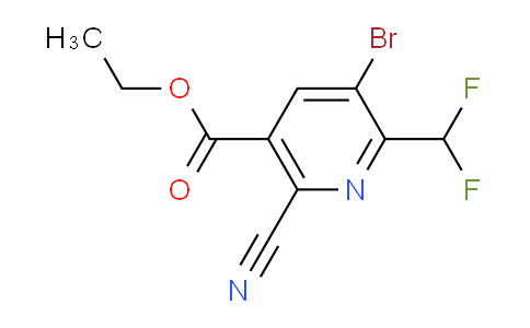 AM126683 | 1806917-25-8 | Ethyl 3-bromo-6-cyano-2-(difluoromethyl)pyridine-5-carboxylate