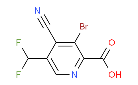 AM126718 | 1804855-73-9 | 3-Bromo-4-cyano-5-(difluoromethyl)pyridine-2-carboxylic acid