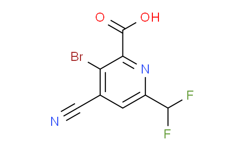 AM126719 | 1806829-82-2 | 3-Bromo-4-cyano-6-(difluoromethyl)pyridine-2-carboxylic acid