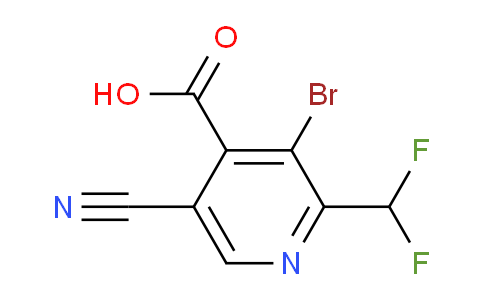 AM126720 | 1804463-82-8 | 3-Bromo-5-cyano-2-(difluoromethyl)pyridine-4-carboxylic acid