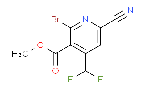 AM126732 | 1804464-10-5 | Methyl 2-bromo-6-cyano-4-(difluoromethyl)pyridine-3-carboxylate