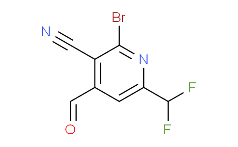 2-Bromo-3-cyano-6-(difluoromethyl)pyridine-4-carboxaldehyde