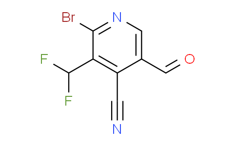 2-Bromo-4-cyano-3-(difluoromethyl)pyridine-5-carboxaldehyde