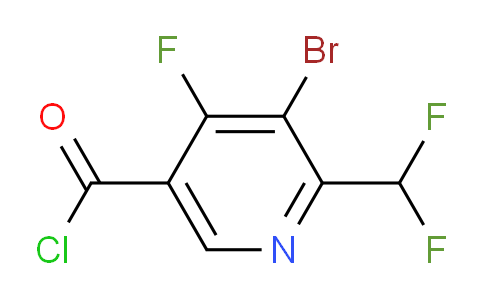 3-Bromo-2-(difluoromethyl)-4-fluoropyridine-5-carbonyl chloride