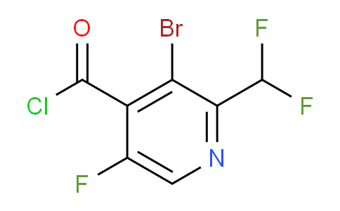 3-Bromo-2-(difluoromethyl)-5-fluoropyridine-4-carbonyl chloride