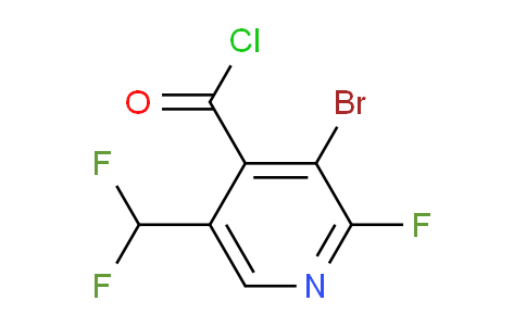 3-Bromo-5-(difluoromethyl)-2-fluoropyridine-4-carbonyl chloride