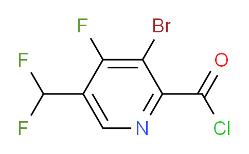 3-Bromo-5-(difluoromethyl)-4-fluoropyridine-2-carbonyl chloride