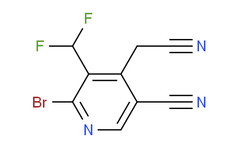 AM126772 | 1805441-91-1 | 2-Bromo-5-cyano-3-(difluoromethyl)pyridine-4-acetonitrile