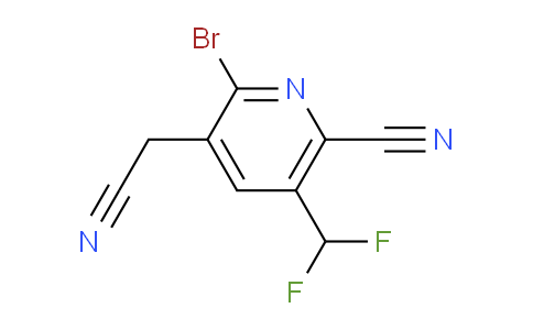 AM126777 | 1806997-15-8 | 2-Bromo-6-cyano-5-(difluoromethyl)pyridine-3-acetonitrile