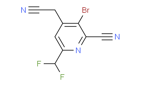 AM126780 | 1806052-31-2 | 3-Bromo-2-cyano-6-(difluoromethyl)pyridine-4-acetonitrile