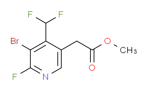 Methyl 3-bromo-4-(difluoromethyl)-2-fluoropyridine-5-acetate
