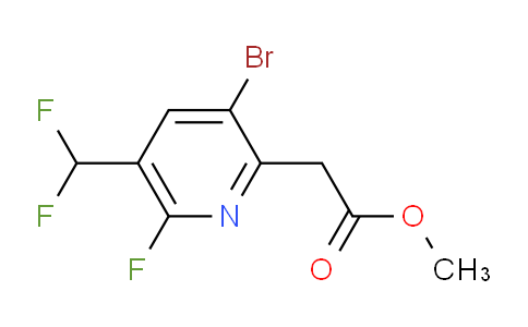 AM126806 | 1806828-80-7 | Methyl 3-bromo-5-(difluoromethyl)-6-fluoropyridine-2-acetate