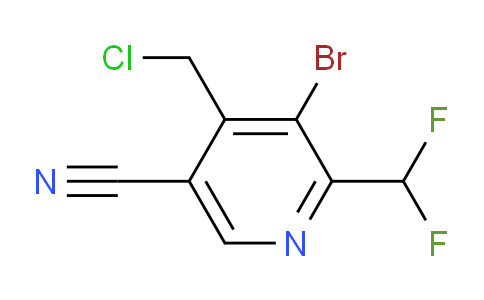 3-Bromo-4-(chloromethyl)-5-cyano-2-(difluoromethyl)pyridine