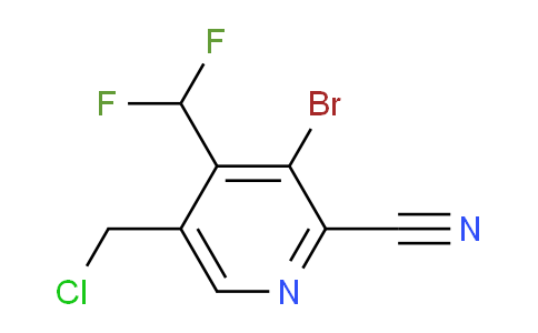 3-Bromo-5-(chloromethyl)-2-cyano-4-(difluoromethyl)pyridine
