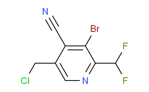3-Bromo-5-(chloromethyl)-4-cyano-2-(difluoromethyl)pyridine