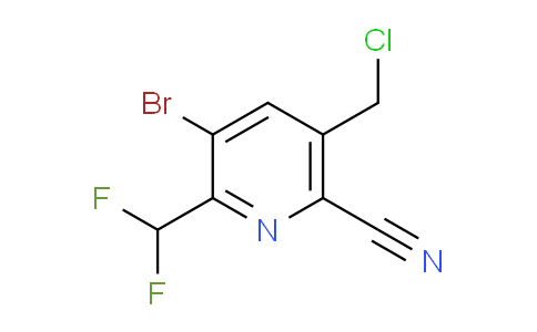 3-Bromo-5-(chloromethyl)-6-cyano-2-(difluoromethyl)pyridine
