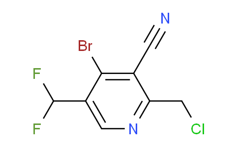 4-Bromo-2-(chloromethyl)-3-cyano-5-(difluoromethyl)pyridine