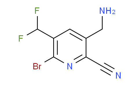 3-(Aminomethyl)-6-bromo-2-cyano-5-(difluoromethyl)pyridine