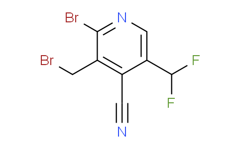 2-Bromo-3-(bromomethyl)-4-cyano-5-(difluoromethyl)pyridine