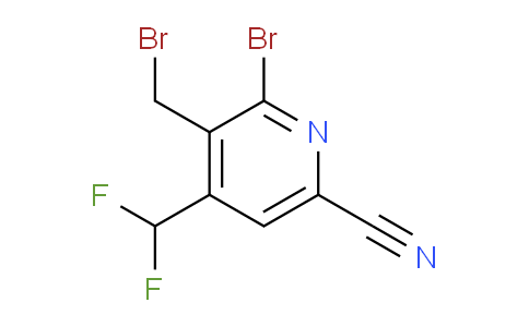 2-Bromo-3-(bromomethyl)-6-cyano-4-(difluoromethyl)pyridine
