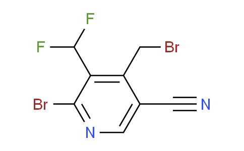 2-Bromo-4-(bromomethyl)-5-cyano-3-(difluoromethyl)pyridine