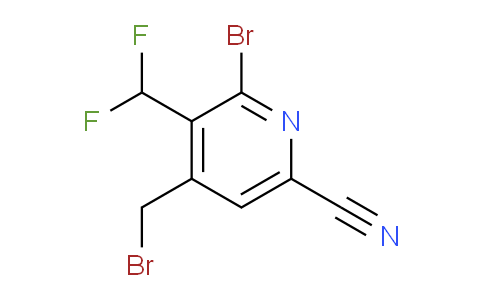 2-Bromo-4-(bromomethyl)-6-cyano-3-(difluoromethyl)pyridine